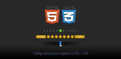 Нумерация страниц с помощью HTML + CSS