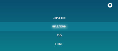 Отзывчивое меню с красивым логотипом на CSS