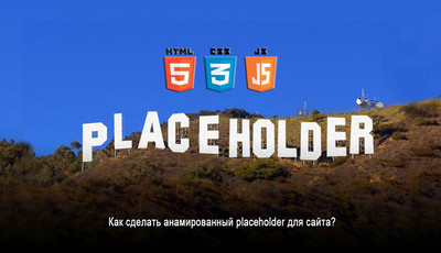 Анимированный Placeholder на JS для сайта