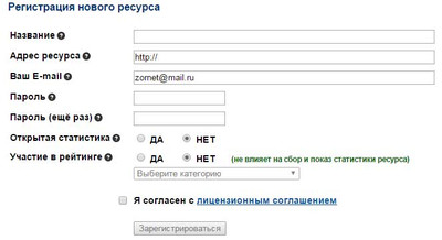 Установка и настройка счетчика от Рейтинг Mail.ru