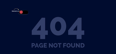 Темна синее страница 404 на сайт