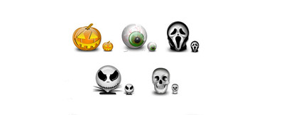 Иконки для сайта в стиле Хеллоуин