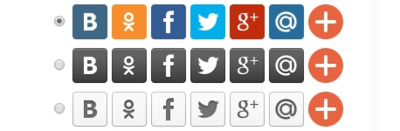 Кнопки социальных сетей от Pluso