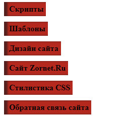 Вертикальное меню в наклонном виде CSS