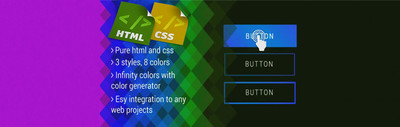 Современные кнопки с эффектом на чистом CSS