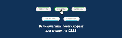 Великолепный hover-эффект кнопок на CSS