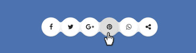 Эффекты кнопок социальных сетей для сайта