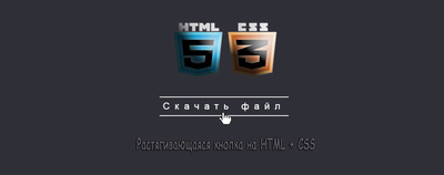 Растягивающаяся кнопка на HTML + CSS