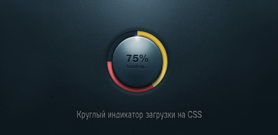 Круглый индикатор CSS загрузки для сайта