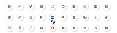 Анимированные кнопки на CSS с Font Awesome