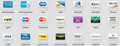 Красивые иконки платежных систем PNG