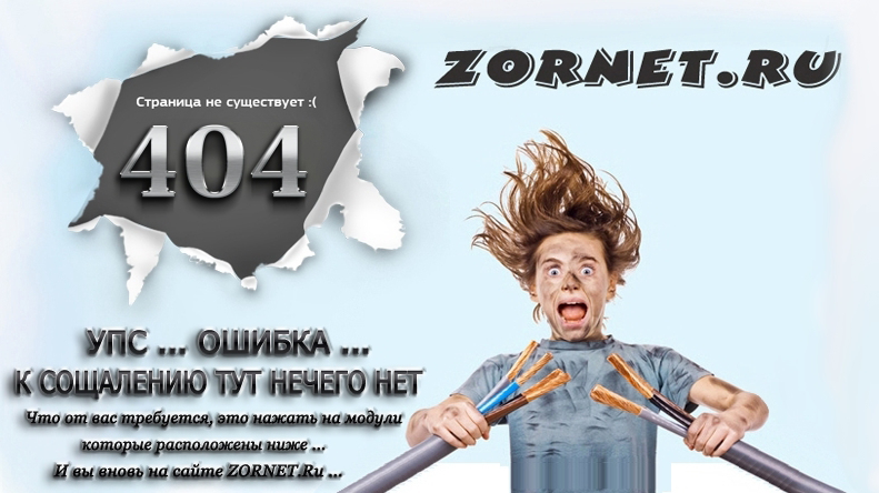 Страница 404 сайта uCoz от сайта ZorNet.Ru