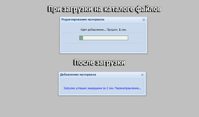 Процесс загрузки материала в Ajax на uCoz