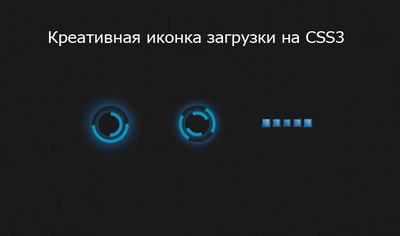 Стильные иконки загрузки loader на CSS3