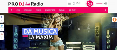 Шаблон PRO Dj Radio для uCoz