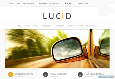 Светлый шаблон Lucid для uCoz