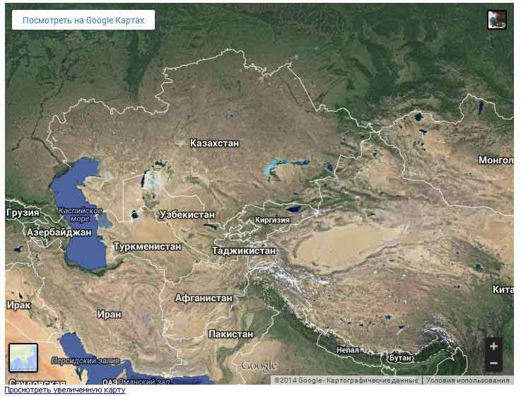 Посмотреть спутниковая карту Евразии